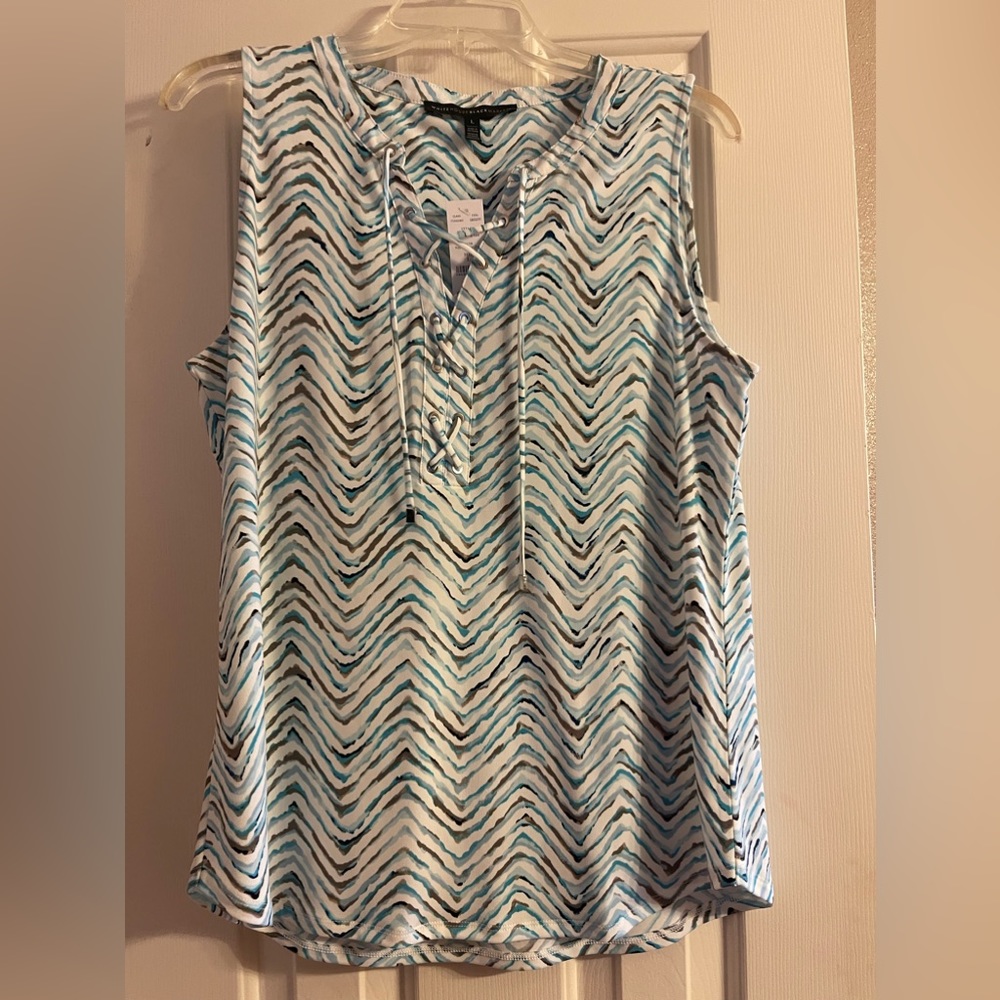 WHBM Dressy Patterned Blouse